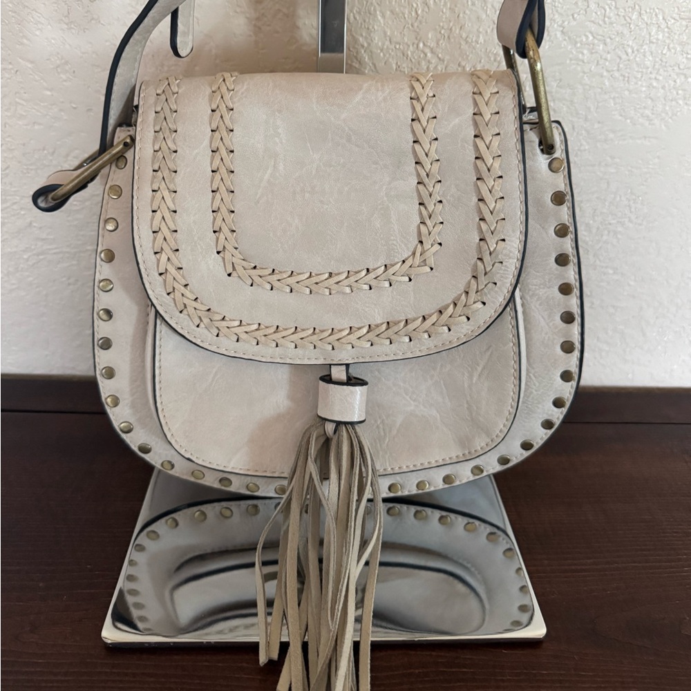 Stylish Beige Crossbody Bag